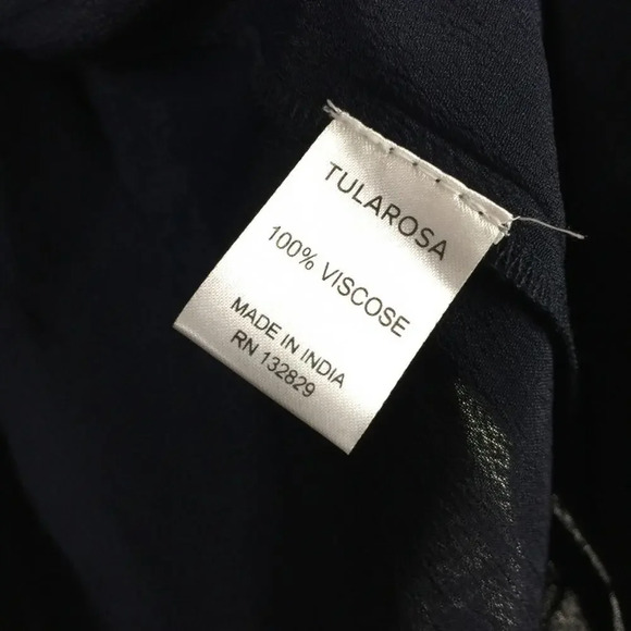 Tularosa Revolve Jacqueline Navy Embroidered Off Shoulder Tunic Mini Dress XS - Picture 6 of 13